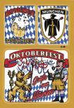 Postkarten- Aufkleber - Oktoberfest München - 301510 - Gr. ca. 10,5 x 15 cm