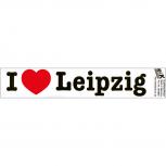 Aufkleber - I love Leipzig - 301930 - Gr. ca. 18 x 3,5 cm