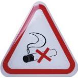 3D-EPOXY-Aufkleber - Rauchen verboten - Gr. ca. 85 x 75 mm - 303899