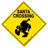 Adventure-Schild incl. 2 Saugnäpfe Hinweisschild Santa Crossing 309130/1 Gr. ca. 22,5cm x 22,5cm