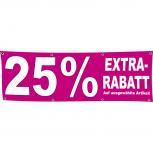 Banner Werbebanner - 25 %  Extra Rabatt - 3x1m - Spannband für Ihren Werbeauftritt / Bedruckt mit Ihrem Motiv - 309926