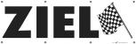 Werbebanner Spannband mit Druck "ZIEL" NEU Gr. ca. 300cm x 80cm (309969) Spannbänder Reklame Werbung