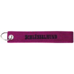 Filz-Schlüsselanhänger mit Stick SCHLÜSSELHUND Gr. ca. 17x3cm 14165 pink