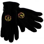 Handschuhe Fleece mit Einstickung DDR Wappen 31511 schwarz