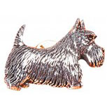 Anstecknadel - Metall - Pin - Schottischer Terrier - Hund - 02621
