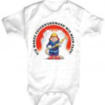 Babystrampler mit Print - Ich werde Feuerwehrmann - 08313 - 6-12 Monate