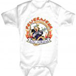 Babystrampler mit Print - Feuerwehr von morgen - 08322 weiß - Gr. 0-24 Monate