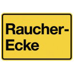 Hinweisschild - RAUCHER-ECKE - Gr. ca. 30 x 20 cm - 300912
