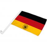 Autofahne Flagge Fan-Fahne Deutschland Adler 4 Sterne - 77515