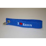 Filz-Schlüsselanhänger mit Stick I love Essen Gr. ca. 17x3cm 14312 blau