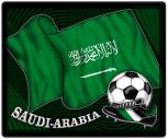 Mousepad Mauspad mit Motiv - Saudi-Arabien Fahne Fußball Fußballschuhe - 83143 - Gr. ca. 24  x 20 cm