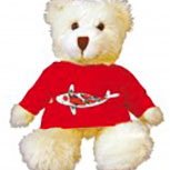 Teddybär mit T-Shirt Stofftier mit Stickmotiv - Koi - KO900