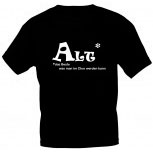 T-Shirt mit Print - ALT- Das Beste was man im Chor werden kann - 09319 schwarz - Gr. S
