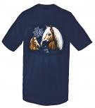 T-Shirt mit hochwertigem Print - Haflinger - 09802 dunkelblau - ©Kollektion Bötzel - Gr. S-XXL