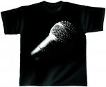 T-Shirt unisex mit Print - Planet Voice - von ROCK YOU MUSIC SHIRTS - 10384 schwarz - Gr. S