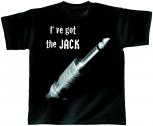 T-Shirt unisex mit Print - Jack - von ROCK YOU MUSIC SHIRTS mit zweiseitigem Motiv - 10364 schwarz - Gr. S-XXl