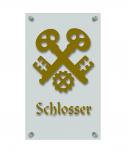 Zunftschild Handwerkerschild - Schlosser - beschriftet auf edler Acryl-Kunststoff-Platte – 309410