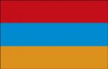 Länderflagge Stockländerfahne - Armenien - Gr. ca. 30x40cm - 77015 - Dekofahne