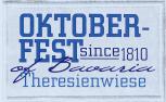 Aufnäher - Oktoberfest since 1810 - 00792 Gr. ca. 10cm x 7cm