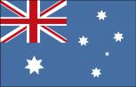Länderflagge Stockländerfahne - Australien - Gr. ca. 30x40cm - Schwenkfahne