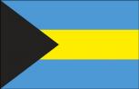 Stockländerfahne - Bahamas - Gr. ca. 40x30cm - 77019 - Dekoflagge Hissfahne
