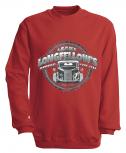 Sweatshirt mit Print - Longfellows - versch. farben zur Wahl - S10281 - Gr. rot / S