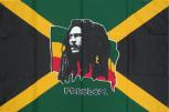 Flagge mit Motiv - Bob Marley - Gr. 150cm x 90cm - 24305 - Dekoflagge