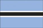 Autofahne - Botswana - Gr. ca. 40x30cm - 78026 - Auto-Länderfahne, Flagge mit Klemmstab, Fahne