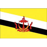 Stockländerfahne - Brunei - Gr. ca. 40x30cm - 77031 - Schwenkflagge