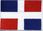 Aufnäher - Dominikanische-Rep. Fahne - 21587 - Gr. ca. 8 x 5 cm