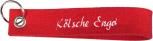 Filz-Schlüsselanhänger mit Stick Kölsche Engel Gr. ca. 17x3cm - 14125 rot