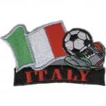 AUFNÄHER Bügeltransfer - Landesflagge Fussball ITALY Italien - Gr. ca. 8 x 5cm - 77918