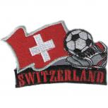 AUFNÄHER Patches Bügeltransfer - Fußball Schweiz - 77907 - Gr. ca. 8 x 5 cm