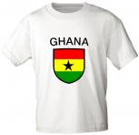 Kinder T-Shirt mit Print - Ghana - 73054 - weiß - Gr. 86-164