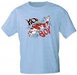 Kinder T-Shirt mit Print - KOI BOY - KO106 hellblau - Gr. 98-164