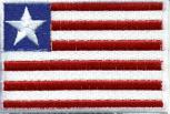 Aufnäher - Liberia Fahne - 21620 - Gr. ca. 8 x 5 cm