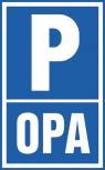 Parkplatz-Schild - Parken Opa - Gr. ca. 40x30cm - 308659