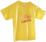 Kinder T-Shirt mit Print - Omas Liebling - 08209 gelb - Gr. 86/92
