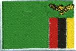 AUFNÄHER "SAMBIA" NEU Gr. ca. 8cm x 5cm (21654) Stick Patches Applikation - Länderflagge Fahne Nation