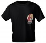 T-Shirt mit Print - Bär - Weihnachten - 12484 - versch. Farben zur Wahl - schwarz / XL