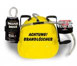 Trinkhelm Spaßhelm mit Printmotiv - Achtung Brandlöscher - 51605 gelb
