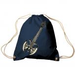 Trend-Bag Turnbeutel Sporttasche Rucksack mit Print - Gitarre Elektrogitarre - TB10852 Navy