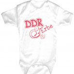 Babystrampler mit Print – DDR Erbe – 08388 weiß - 0-24 Monate