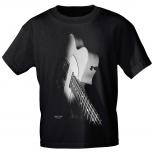 T-Shirt unisex mit Print - bad moon rising - von ROCK YOU MUSIC SHIRTS - 10151 schwarz - Gr. XXL