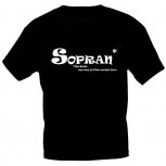 T-Shirt mit Print - SOPRAN- das Beste was man im Chor werden kann - 09318 schwarz - S
