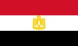 Stockländerfahne - Ägypten - Gr. ca. 40x30cm - 77001 - Dekoflagge zum Hissen