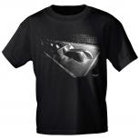 T-Shirt unisex mit Print - Galactic Amp  - von ROCK YOU MUSIC SHIRTS - 10166 schwarz - Gr. S