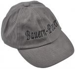 Baseballcap mit Einstickung - Bauern Power - 69742 grau - Cap Kappe Baumwollcap
