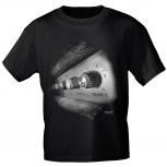 T-Shirt unisex mit Print - Power Complex - von ROCK YOU MUSIC SHIRTS - 10158 schwarz - Gr. S