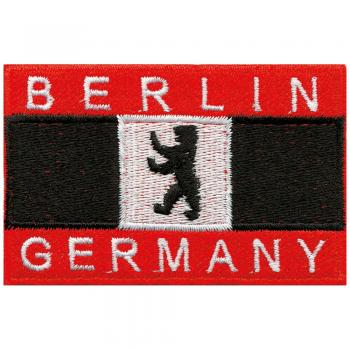 AUFNÄHER - Berlin - 00486 - Gr. ca. 8cm x 5cm - Patches Stick Applikation